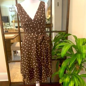 White House Black Market polka dot dress.